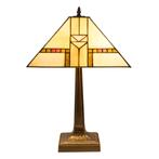 Tiffany tafellamp – Art Deco / Mission stijl – 35 × 35 cm, Verzenden, Nieuw