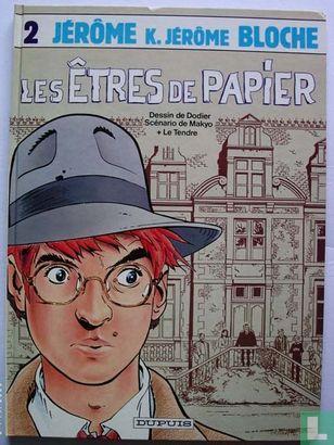 Jerome K. Jerome Bloks - Les êtres de papier - 1985, Boeken, Stripboeken, Zo goed als nieuw, Eén stripboek, Verzenden