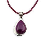 Zonder minimumprijs - Halsketting Zilver - Ruby, Nieuw