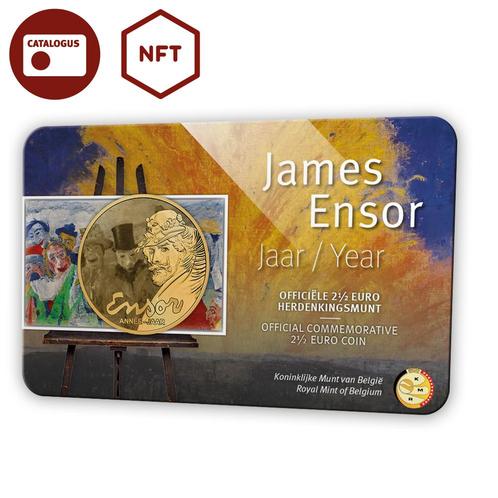 België 2,5 euromunt 2024 ‘James Ensor Jaar’ BU in coincard, Postzegels en Munten, Munten | Europa | Euromunten, Verzenden
