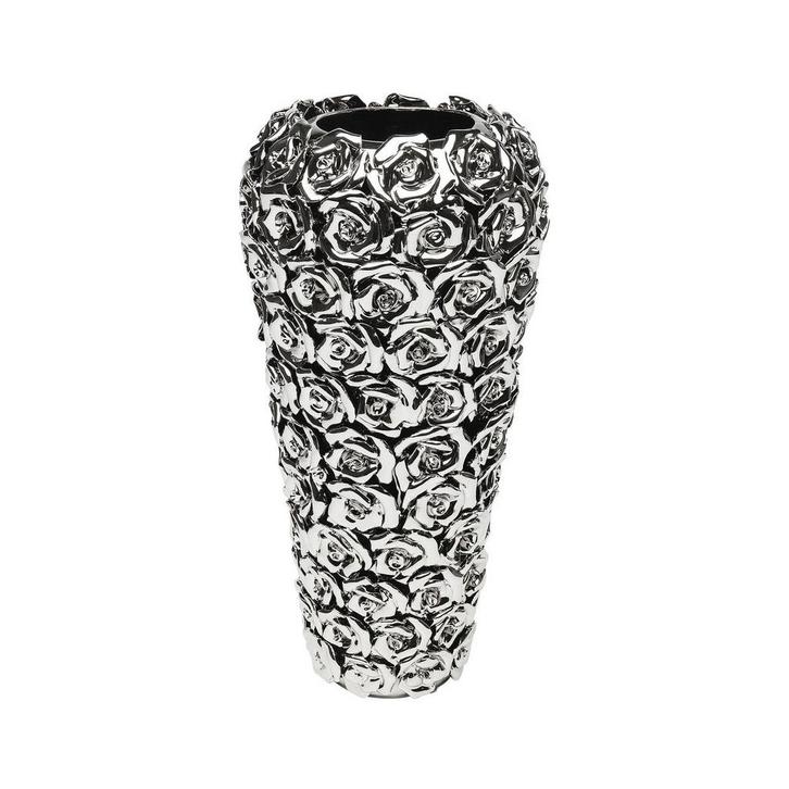 *WOONWINKEL* Kare Design Rose Multi Chrome Vaas Met Rozen Ve, Huis en Inrichting, Woonaccessoires | Overige, Nieuw, Verzenden