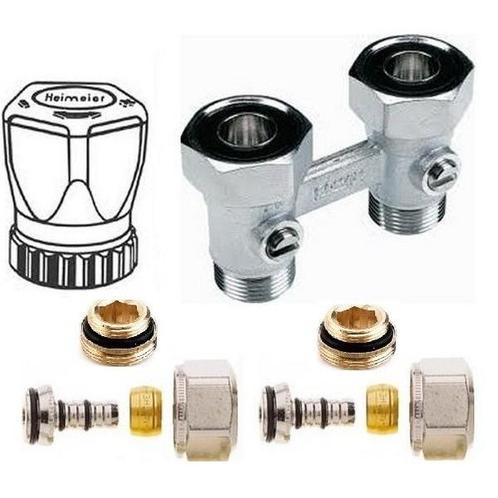 Set recht 16mm Alu/Pex - handwiel - Radson Intergra, Doe-het-zelf en Verbouw, Verwarming en Radiatoren, Verzenden