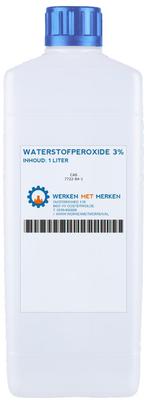 Wmm Chemie Waterstofperoxide 3 1 liter, Doe-het-zelf en Verbouw, Nieuw, Verzenden