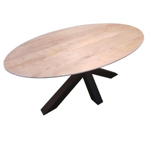 Eiken Ovale Tafel, Eettafel, Ovale Eettafel met Spiderpoot, Huis en Inrichting, Tafels | Eettafels, 100 tot 150 cm, 150 tot 200 cm