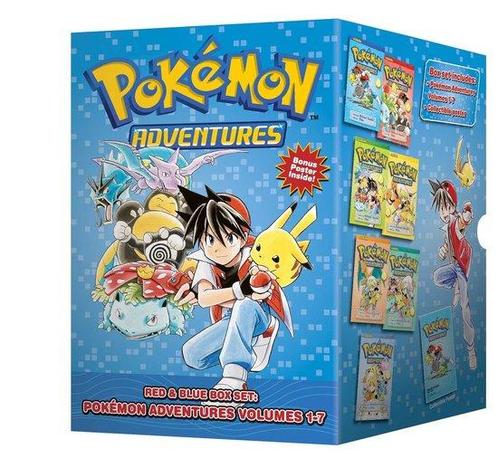 Boek Pokémon Adventures Red & Blue Box Set 1- 9781421550060, Boeken, Stripboeken, Zo goed als nieuw, Verzenden