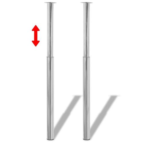 Verstelbare Tafelpoten - 2 stuks - Retourdeal - 35% Eraf!, Huis en Inrichting, Tafelonderdelen, Minder dan 50 cm, Tafelpoot, 100 tot 150 cm