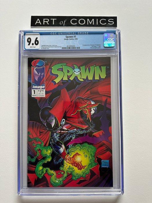 Spawn #1 - CBCS 9.6 - 1st appearance of Spawn - Pull out, Boeken, Strips | Comics