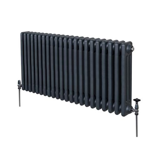 Traditionele 3 Kolom Radiator - 600 x 1012mm - Antraciet, Doe-het-zelf en Verbouw, Verwarming en Radiatoren, Verzenden
