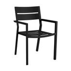 *WOONWINKEL* Tuinstoel Met Arm Zwart, Tuin en Terras, Tuinsets en Loungesets, Verzenden, Nieuw