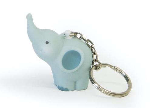 Sleutelhanger Balthazar de olifant Blauw, Verzamelen, Sleutelhangers, Ophalen of Verzenden