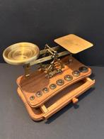 Westa - Post/brieven weegschaal - Hout, Messing