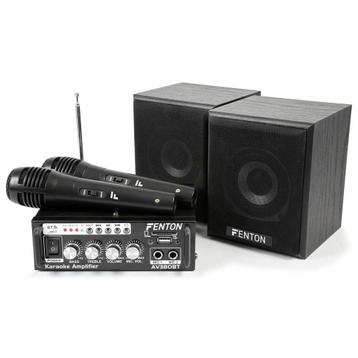 Retourdeal - Fenton AV380BT Plug&Play Karaoke set met USB en beschikbaar voor biedingen