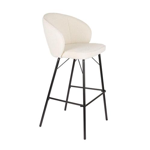 *WOONWINKEL* Witte Barkruk Met Ronde Rugleuning, Huis en Inrichting, Barkrukken, Nieuw, Verzenden