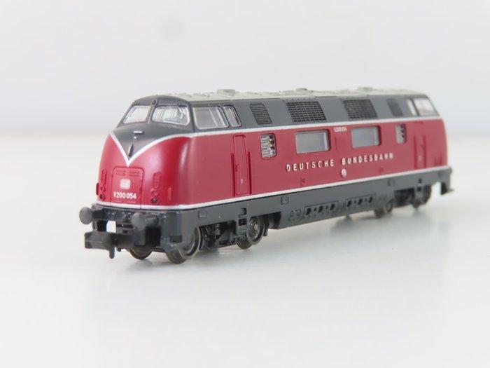 Roco N - 23257 - Diesellocomotief (1) - V200 - DB, Hobby en Vrije tijd, Modeltreinen | N-Spoor