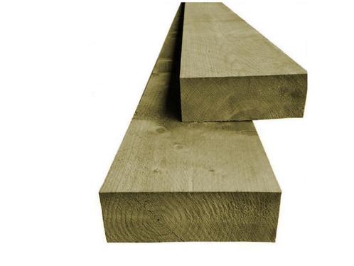 ME-vuren houten balk ±75x175mm C24 gedroogd ruw, Doe-het-zelf en Verbouw, Hout en Planken, Ophalen of Verzenden