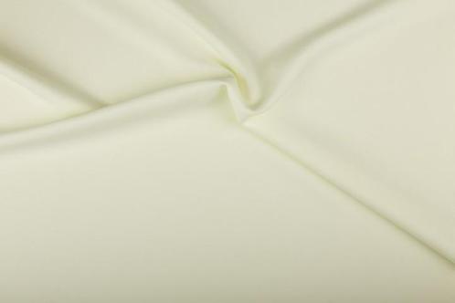 Polyester stof gebroken wit - 50m effen stof op rol, Hobby en Vrije tijd, Stoffen en Lappen, Verzenden