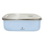 RVS bioloco lunchtrommel 20cm x 13,5cm x 7cm - licht blauw N, Ophalen of Verzenden, Nieuw