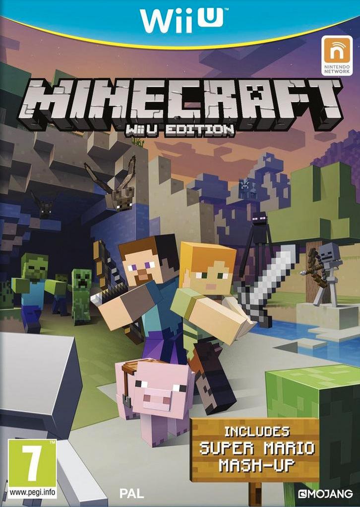 Minecraft: Wii U Edition, Spelcomputers en Games, Spelcomputers | Nintendo Wii U, Zo goed als nieuw, Verzenden