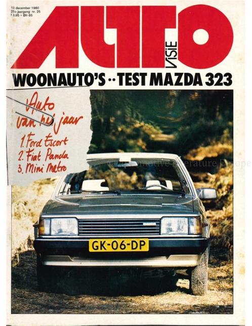 1980 AUTOVISIE MAGAZINE 25 NEDERLANDS, Boeken, Auto's | Folders en Tijdschriften