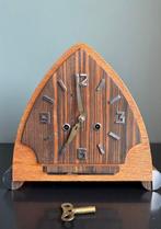 Amsterdamse School klok - Art Deco - Eik, Coromandel -