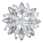 Fako Bijoux® - Broche - Ster Bloem Met Strass Alysha -, Sieraden, Tassen en Uiterlijk, Broches, Verzenden, Nieuw