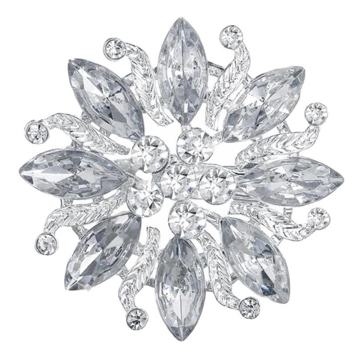 Fako Bijoux® - Broche - Ster Bloem Met Strass Alysha -, Sieraden, Tassen en Uiterlijk, Broches, Verzenden