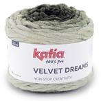 Katia Velvet Dreams - 106 Legergroen - Chenille Garencake, Hobby en Vrije tijd, Breien en Haken, Ophalen of Verzenden, Nieuw