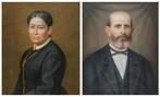 XIX secolo - Ritratti di antenati, Antiek en Kunst, Kunst | Schilderijen | Klassiek