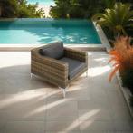 Modulaire wicker set Villanova fauteuil met aluminium frame, Tuin en Terras, Verzenden, Nieuw