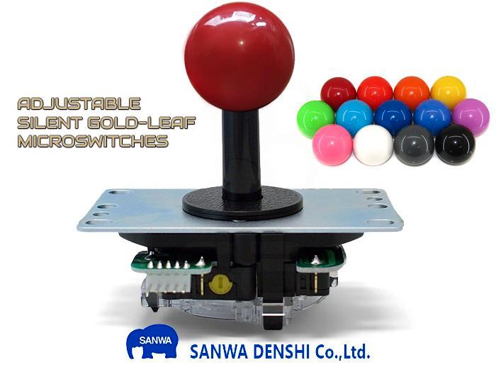 SANWA JLX2-TPML-8YT-SK 4/8-Weg Verstelbare Silent Gold-L..., Spelcomputers en Games, Spelcomputers | Overige