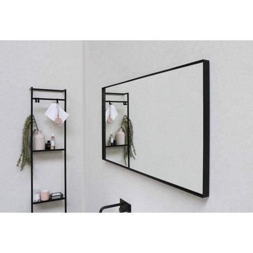 Badkamerspiegel BWS Salt 120x60 cm Zwart, Doe-het-zelf en Verbouw, Sanitair, Bad, Nieuw, Ophalen of Verzenden