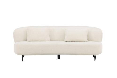 Luis Sofa - 2,5-Zitsbank - Wit Boucle / Teddy Stof - Jorn, Huis en Inrichting, Banken | Bankstellen, Nieuw, Verzenden