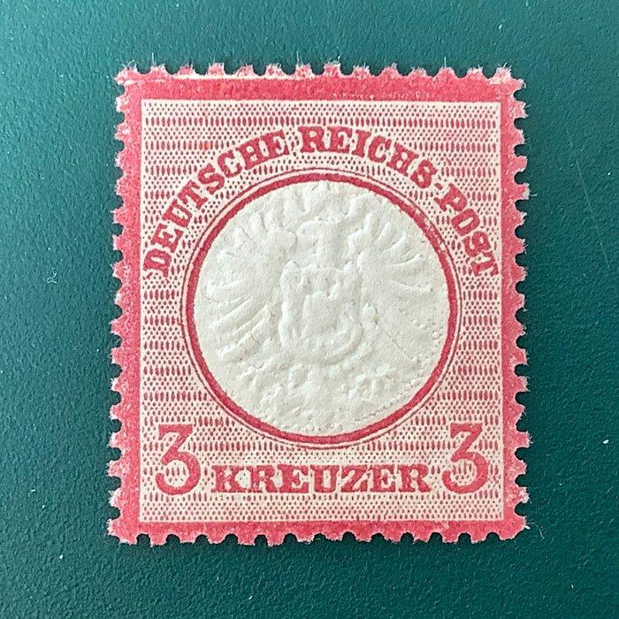 Duitse Rijk 1872 - 3 Kreuzer Big Brutschield - Nooit geplakt, Postzegels en Munten, Postzegels | Europa | Duitsland