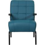 Leren fauteuil Ahead - Hermes Turquoise (blauw), Bohemian, Eigentijds, Industrieel, Klassiek, Modern, Retro, Romantisch, Scandinavisch, Vintage