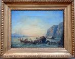 Giovanni Grubacs (1830-1919) - Marina Napoletana, Antiek en Kunst