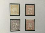 Nederland 1875/1876 - 4 kleurproeven 1876 - PC 99, PC 100, Postzegels en Munten, Postzegels | Nederland, Gestempeld