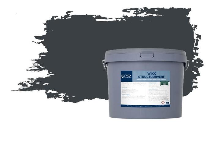 Wixx Structuurverf Mat - 10L RAL 7016 | Antracietgrijs 10L, Doe-het-zelf en Verbouw, Verf, Beits en Lak, Verf, Grijs, Nieuw, 5 tot 10 liter
