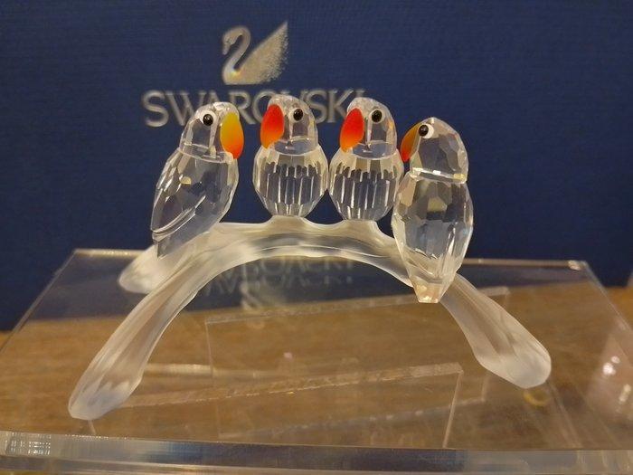 Swarovski - Beeldje - Baby Lovebirds 199123 - Kristal, Antiek en Kunst, Curiosa en Brocante