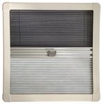 Horrex Rechte Duo Plissé R5000 Crèmewit 1019x499, Caravans en Kamperen, Camper-accessoires, Ophalen of Verzenden, Nieuw