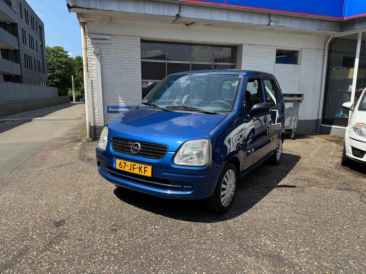 Opel Agila 1.2 I 16V 2002 Blauw, Auto's, Opel, Origineel Nederlands, Onderhoudsboekje, Te koop, Handgeschakeld, Hatchback, Blauw
