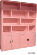Roze vakkenkast ongelijke vakken 200 x 240cm, Huis en Inrichting, Kasten | Buffetkasten, Ophalen of Verzenden, Nieuw