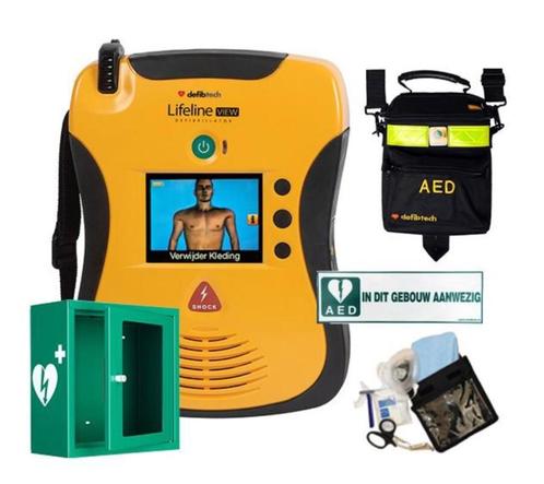 Defibtech Lifeline View AED halfautomaat - actiepakket met, Diversen, Verpleegmiddelen, Nieuw, Verzenden