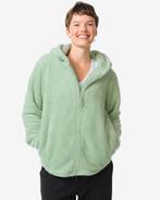 HEMA Dames loungevest teddy groen, Verzenden, Groen