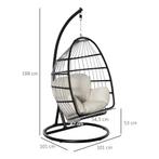 TRUUSK Hangstoel Hangmand Met Frame Hangschommel Hangstoel M, Tuin en Terras, Hangmatten, Verzenden, Nieuw