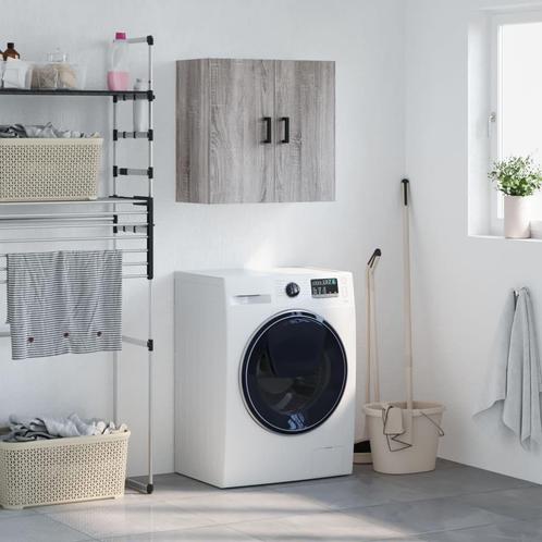 vidaXL Wandkast 60x31x60 cm bewerkt hout grijs sonoma, Huis en Inrichting, Kasten | Overige, Nieuw, Verzenden