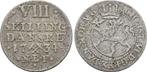 8 Skilling Kongsberg 1734 Nbf Norwegen: Christian Vi, 173..., Verzenden
