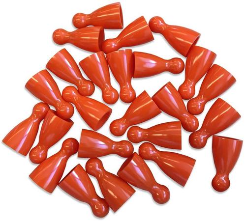 Plastic Spel Pionnen 12x24mm Oranje (25 stuks) | Spellenrijk, Hobby en Vrije tijd, Gezelschapsspellen | Bordspellen, Nieuw, Verzenden