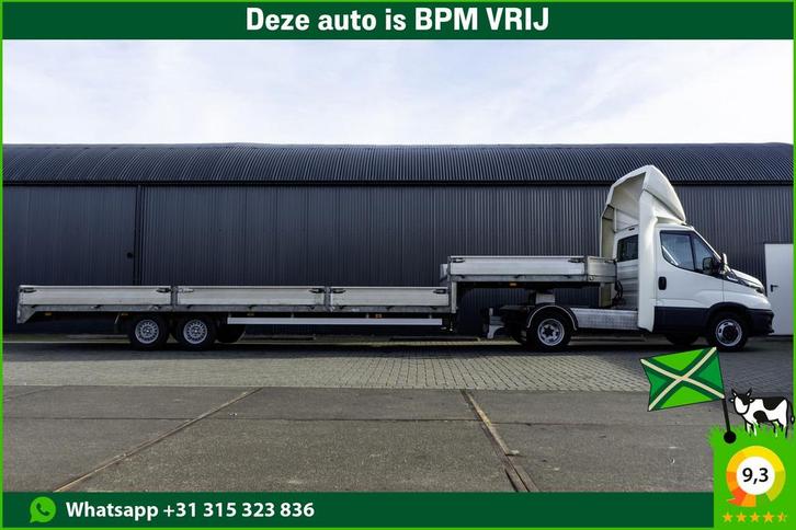 Iveco Daily 40C18 3.0L | Automaat | BE-Combi | Dieplader | A, Auto's, Bestelauto's, Lease, Overige kleuren, Automaat, Financial lease