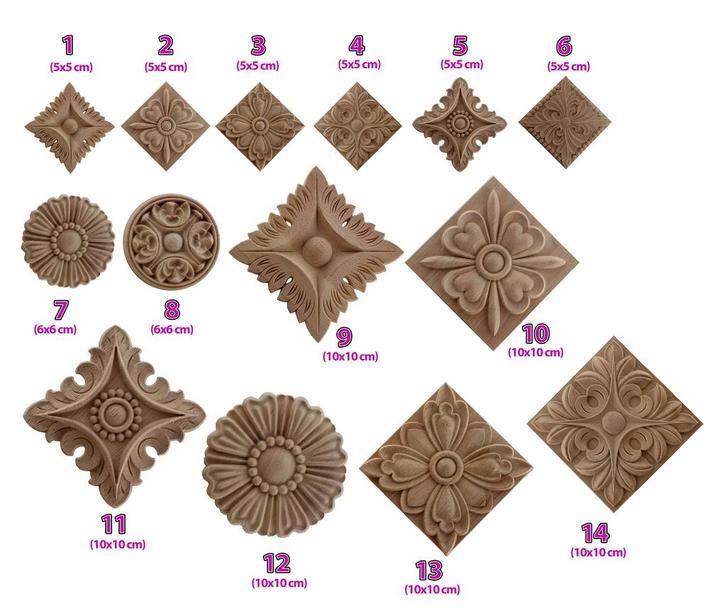 Decoratief houten ornament voor Interieurtoepassingen (mode, Doe-het-zelf en Verbouw, Gereedschap | Handgereedschap, Nieuw, Ophalen of Verzenden