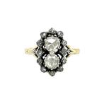 Vintage ring met roosdiamant 9 kt, Ophalen of Verzenden, Nieuw